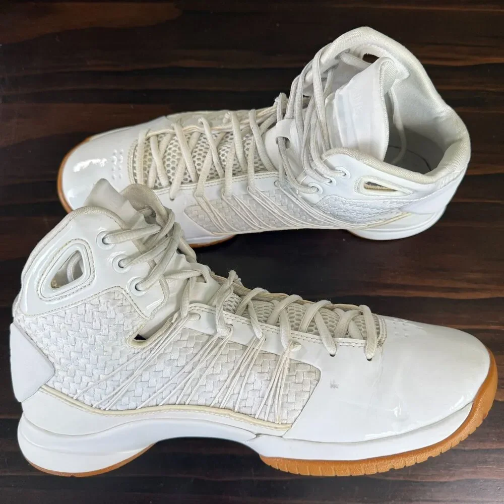 Nike Hyperdunk Lux White Gold Gum 2016 818137-100 Men's Sneakers Size 11